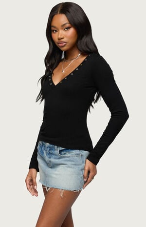 Rossie Stud and Button Top image number 2