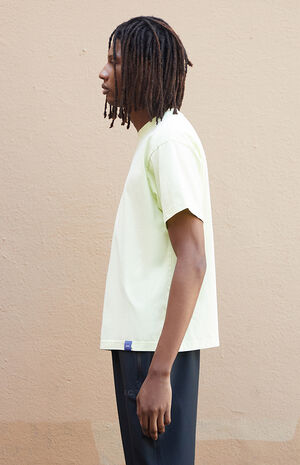 Pale Green Vintage Wash Heavyweight Cropped Boxy T-Shirt image number 4