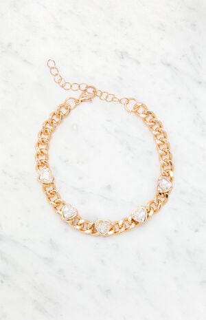 Heart Link Bracelet image number 1