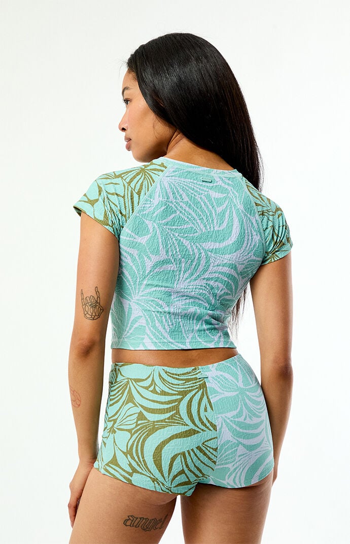 Roxy Printed High Waisted Swim Shorts