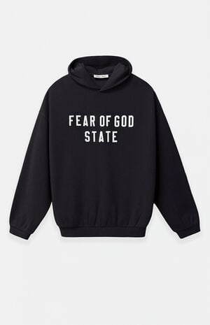Jet Black '90s Fit Fleece Hoodie