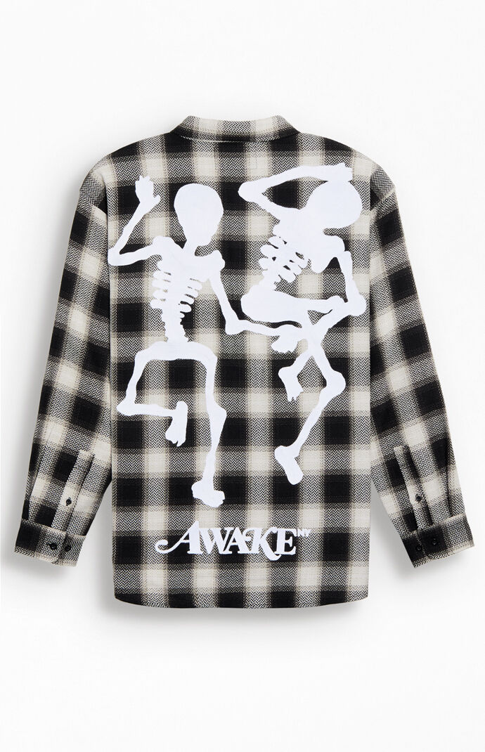Awake NY End And Beginning Embroidered Flannel Shirt