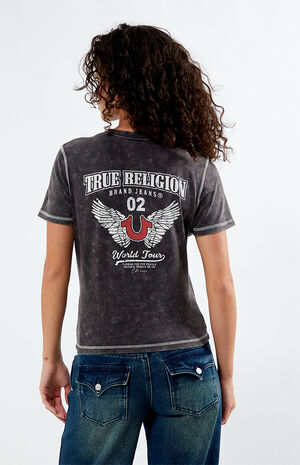 Washed Contrast Stitch T-Shirt Washed Contrast Stitch T-Shirt image number 3