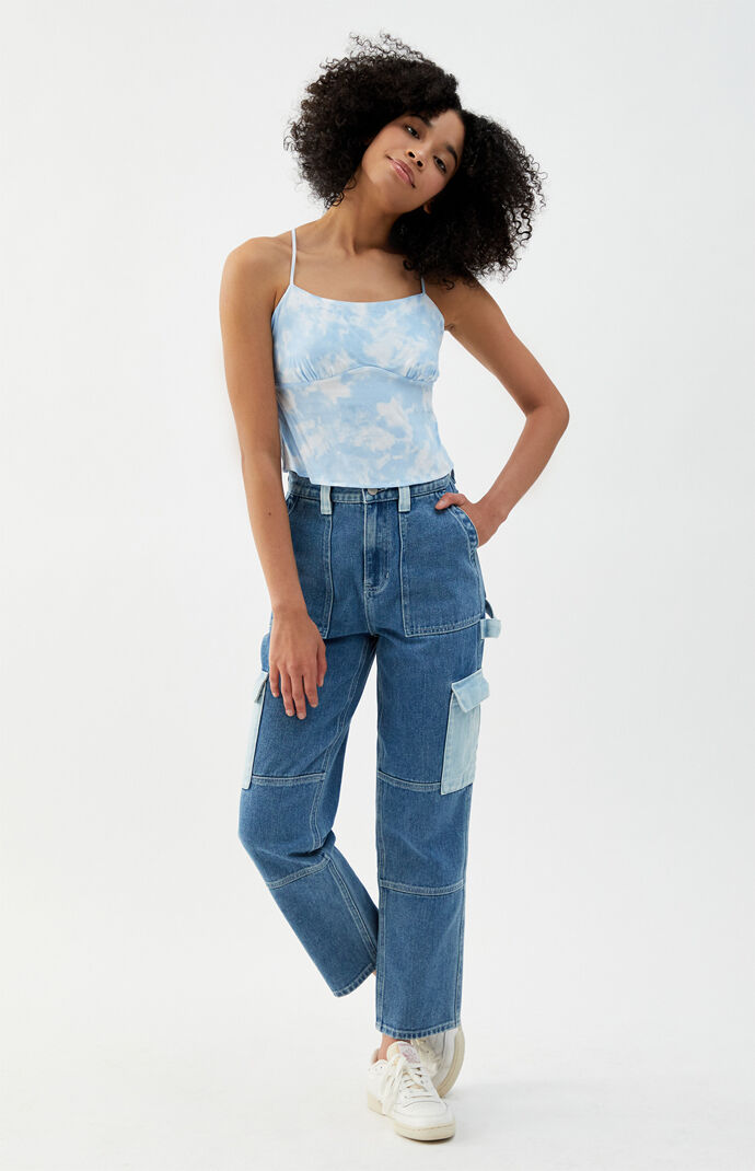 Lace-Up Back Cami Top