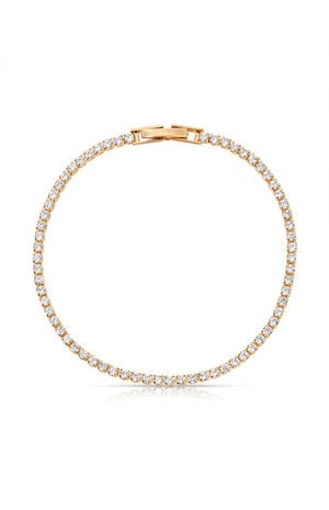Minimalist Crystal Tennis Bracelet image number 1
