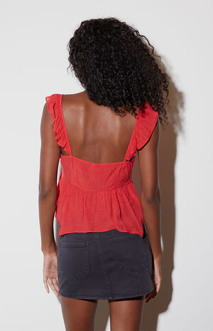 Flutter Sleeve Babydoll Top image number 3