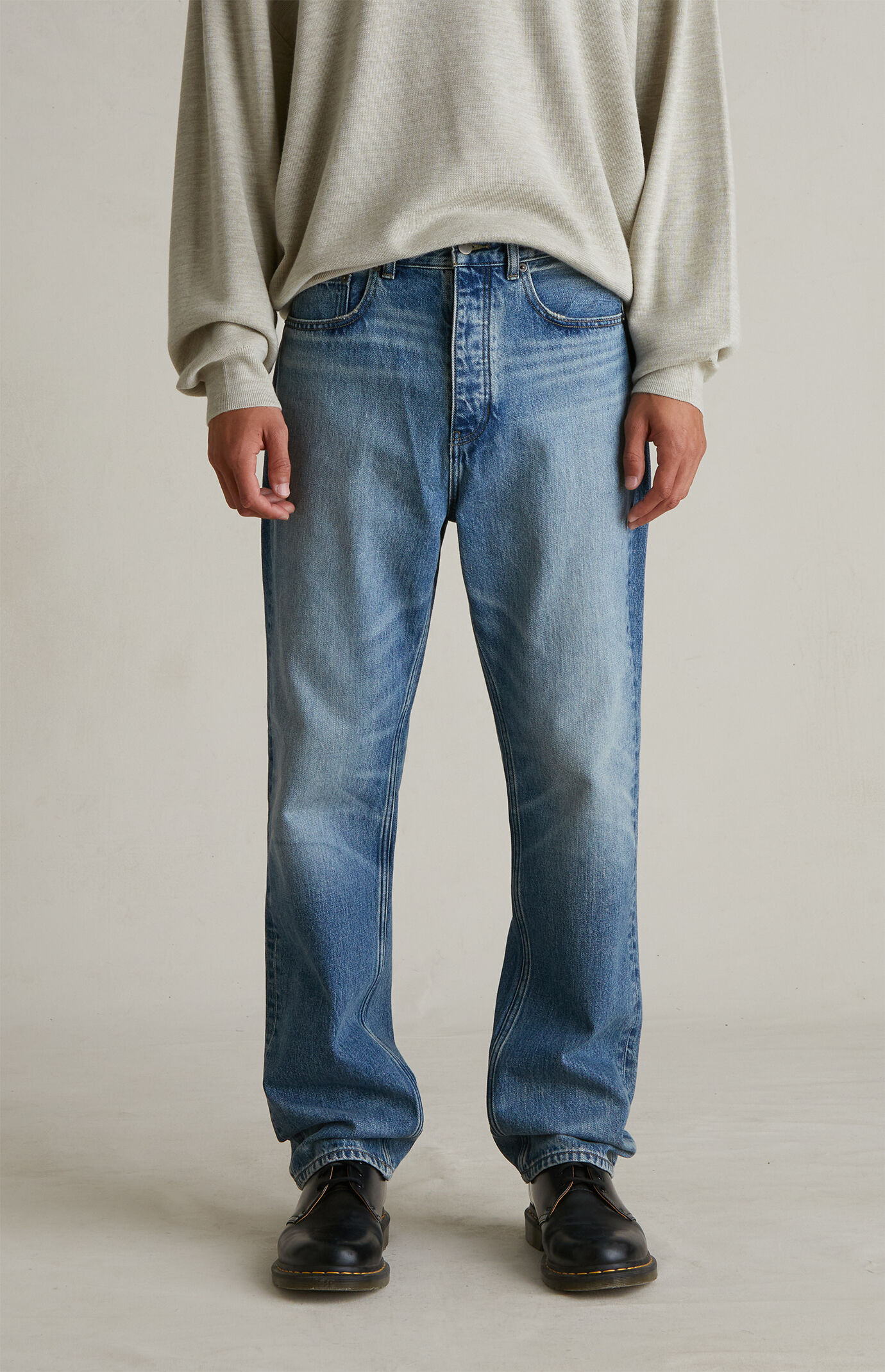 Fear of God ESSENTIALS Classic Blue 5-Pocket Jeans | Pacsun