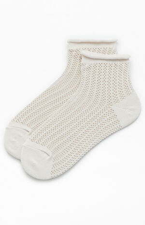 Knit Mesh Ankle Socks image number 1