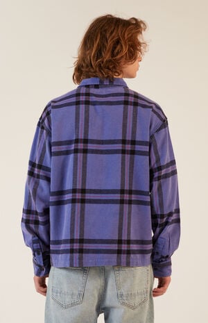 Blue Washed Flannel Shirt image number 3