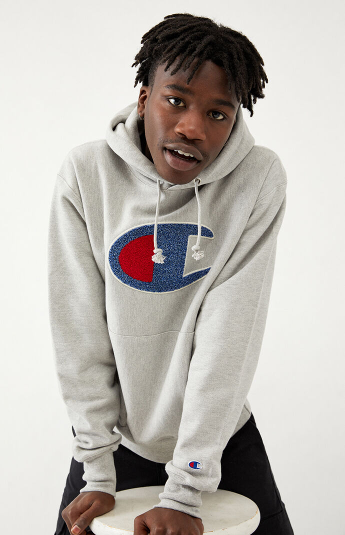Champion reverse weave c applique hoodie Clearance