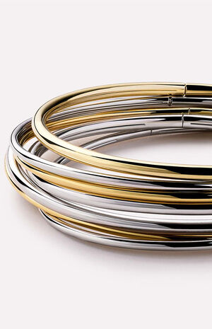 Carter 2mm Gold Bangle Bracelet image number 5