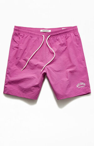 Collegiate Solid 17" Swim Trunks image number 1