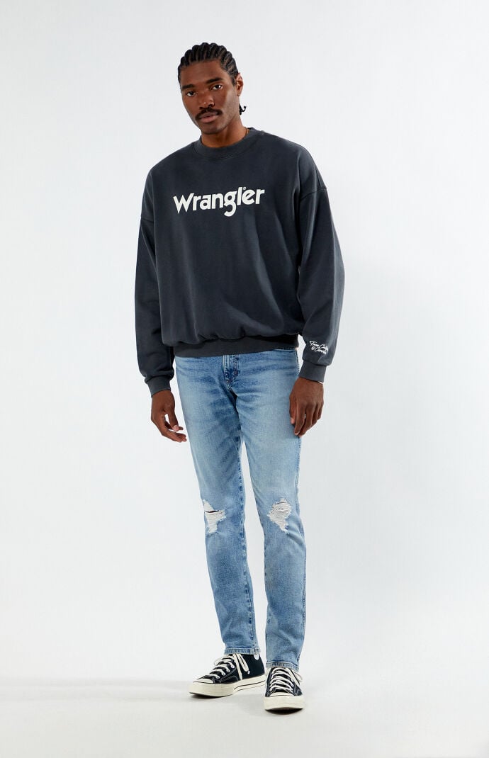 Wrangler x PacSun Logo Crew Neck Sweatshirt PacSun