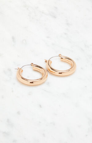 Medium Tube Hoop Earrings image number 2