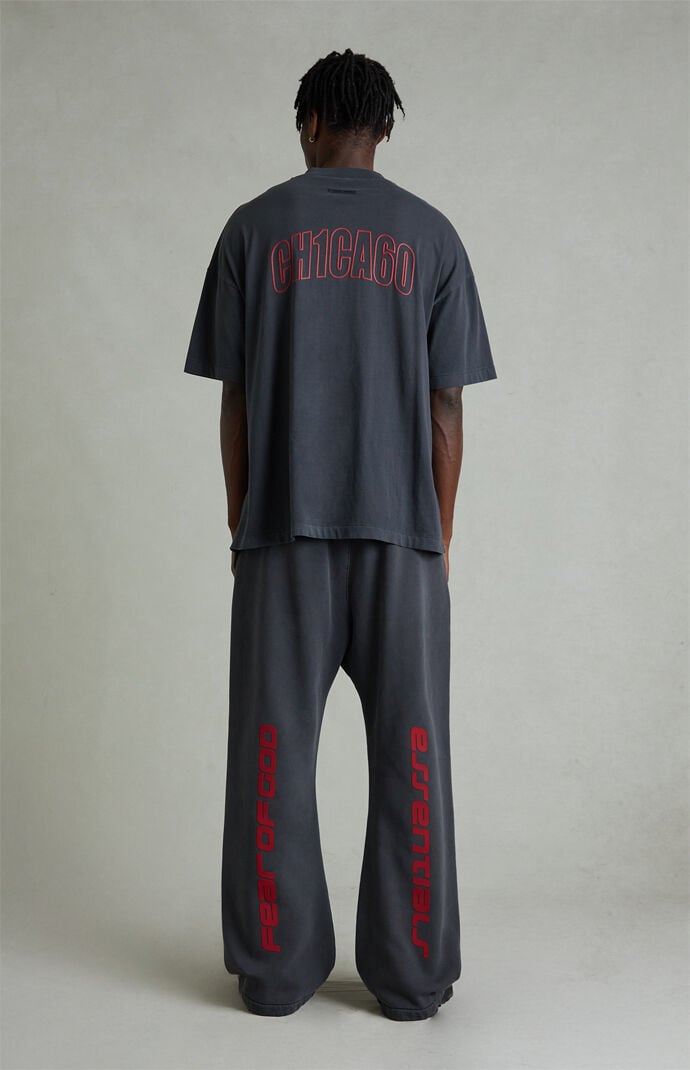 Fear of God ESSENTIALS Iron Gray Fleece Flare Sweatpants