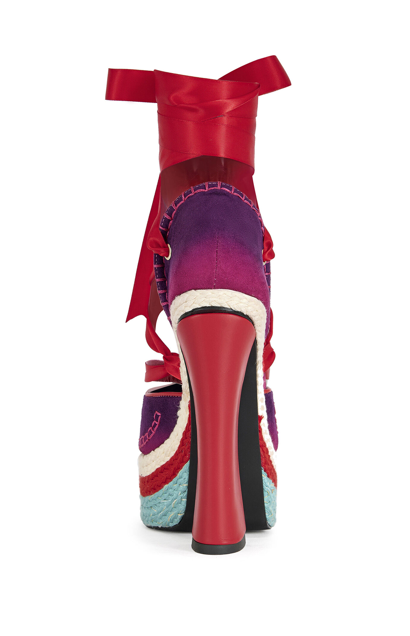 AZALEA WANG Women's Fonteyn Red Ballerina Platform Sandals