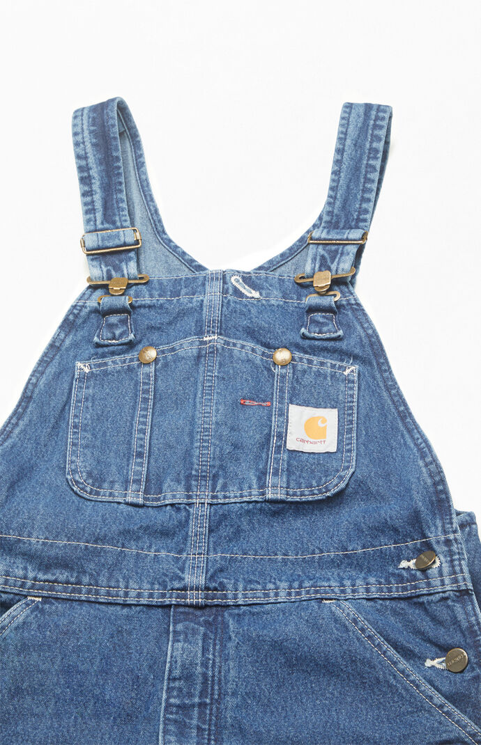 Washed Denim Workwear Overalls