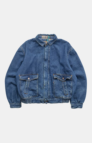 '90s Bomber Jean Jacket image number 1