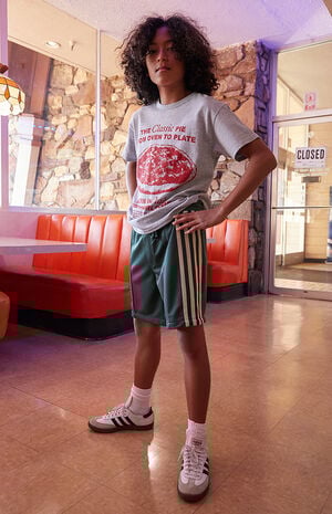 Green Track Volley Shorts