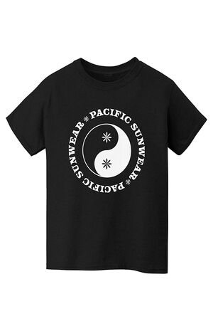 Kids Pacific Sunwear Yin & Yang Flowers T-Shirt image number 1