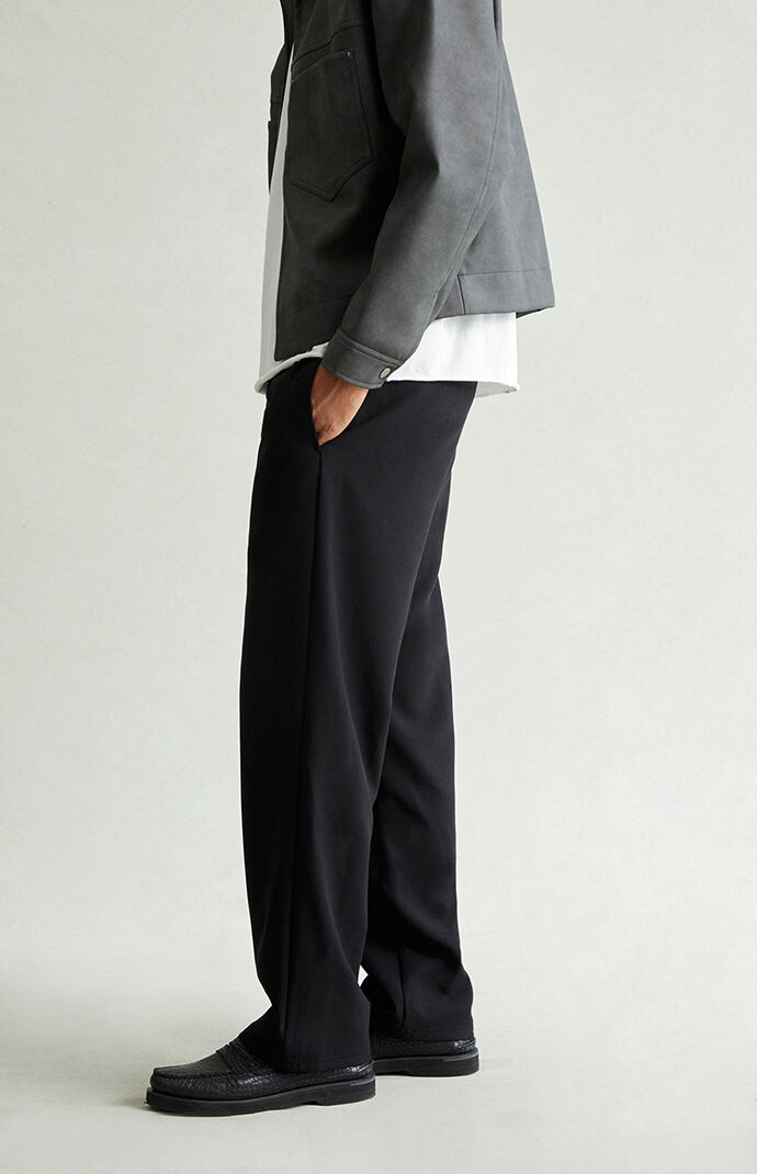 Pacsun Black Straight Drawstring Trousers