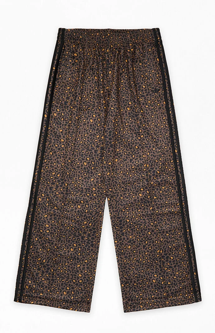 adidas Kids Leopard Firebird Wide Leg Track Pants