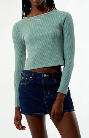 Waffle Knit Long Sleeve Top image number 3