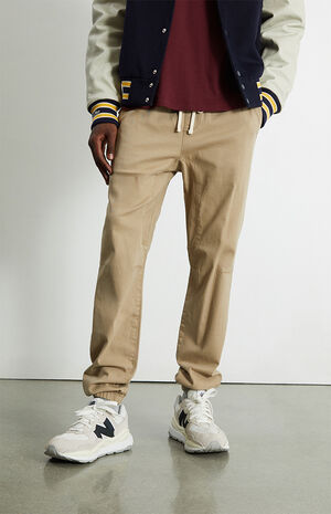 Khaki Slim Jogger Pants image number 2