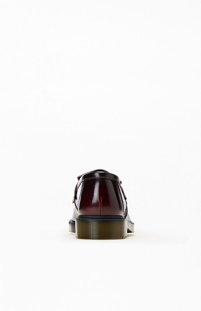 Dr Martens Cherry Red Arcadia Adrian Leather Tassel Loafers | Pacsun