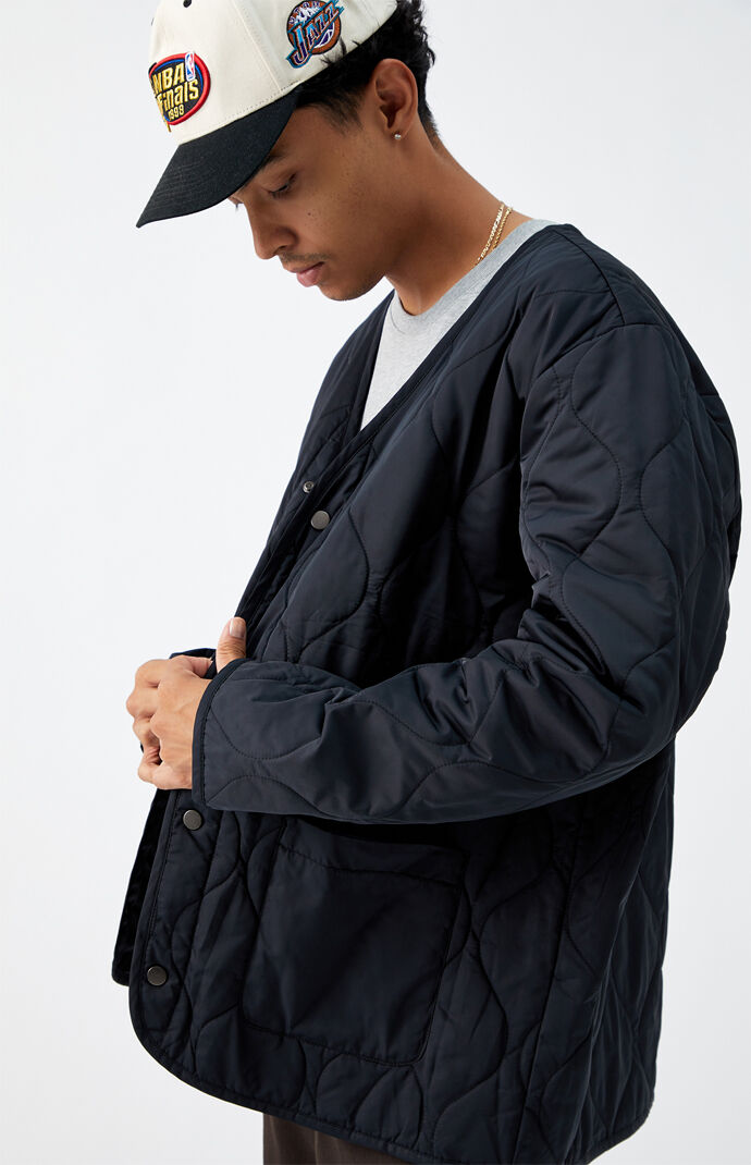 Quilted Snap Button Jacket