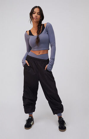 PAC WHISPER Gray Active Odette Workout Long Sleeve Top image number 5