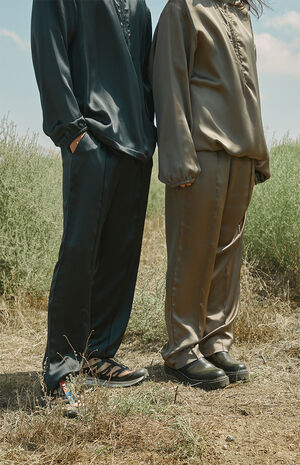 Eco Charmeuse Draped Trousers image number 3