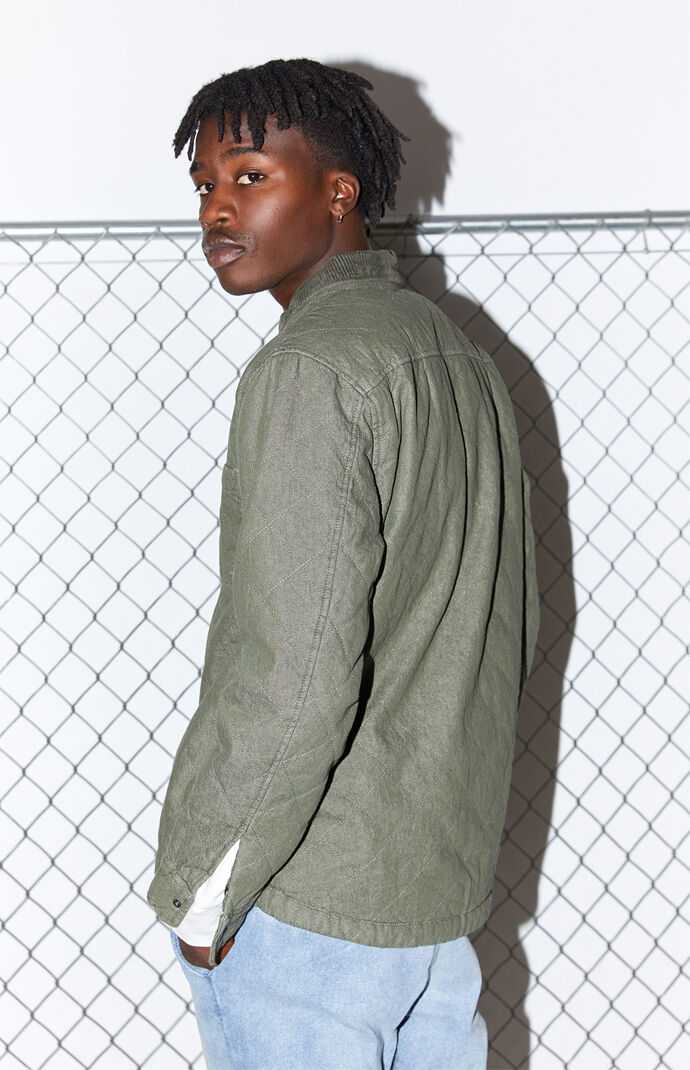 Forest Night Quilted Shacket