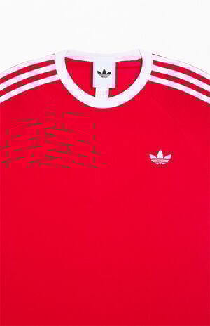 Red Three Stripe T-Shirt image number 2