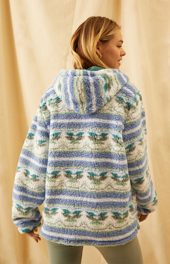 PacSun Royal Sherpa Hoodie PacSun