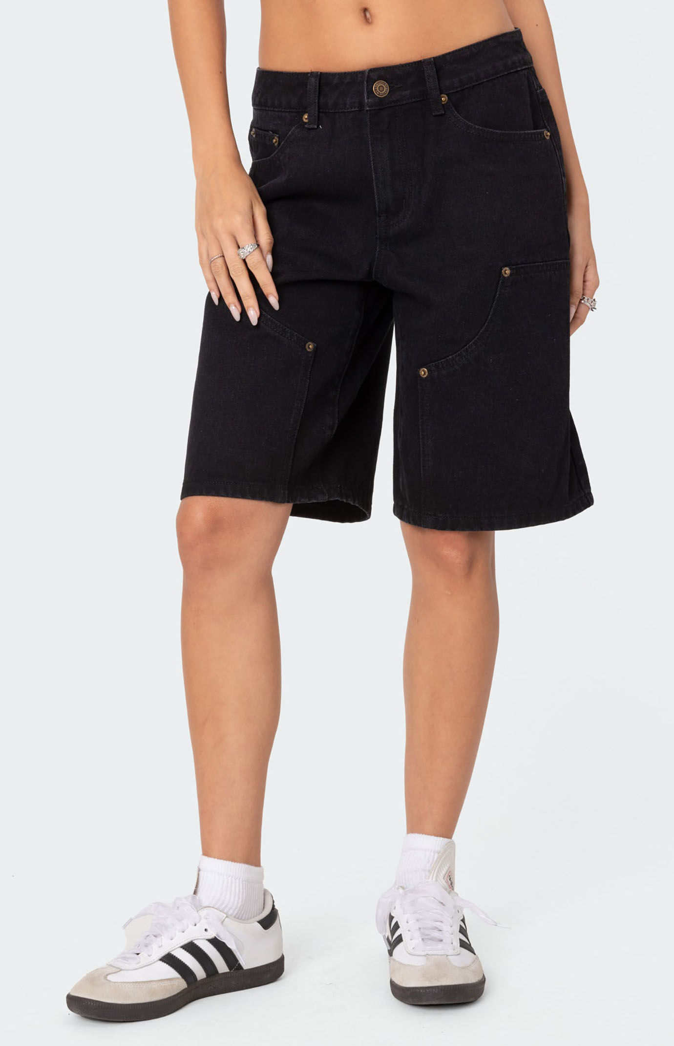 【PORTERNA】Philic Bermuda Shorts Edikted Jacqui Low Rise Denim Bermuda Shorts | PacSun