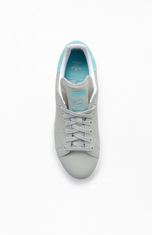 Grey & Mint Stan Smith Shoes image number 5