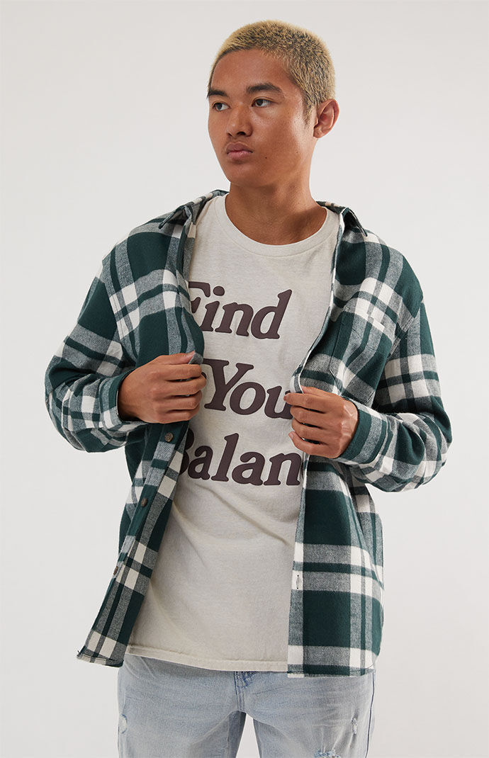 Pacsun top flannel hooded