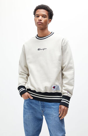 Detector Vlekkeloos huiselijk Champion Ribbed Embroidered Crew Neck Sweatshirt | PacSun