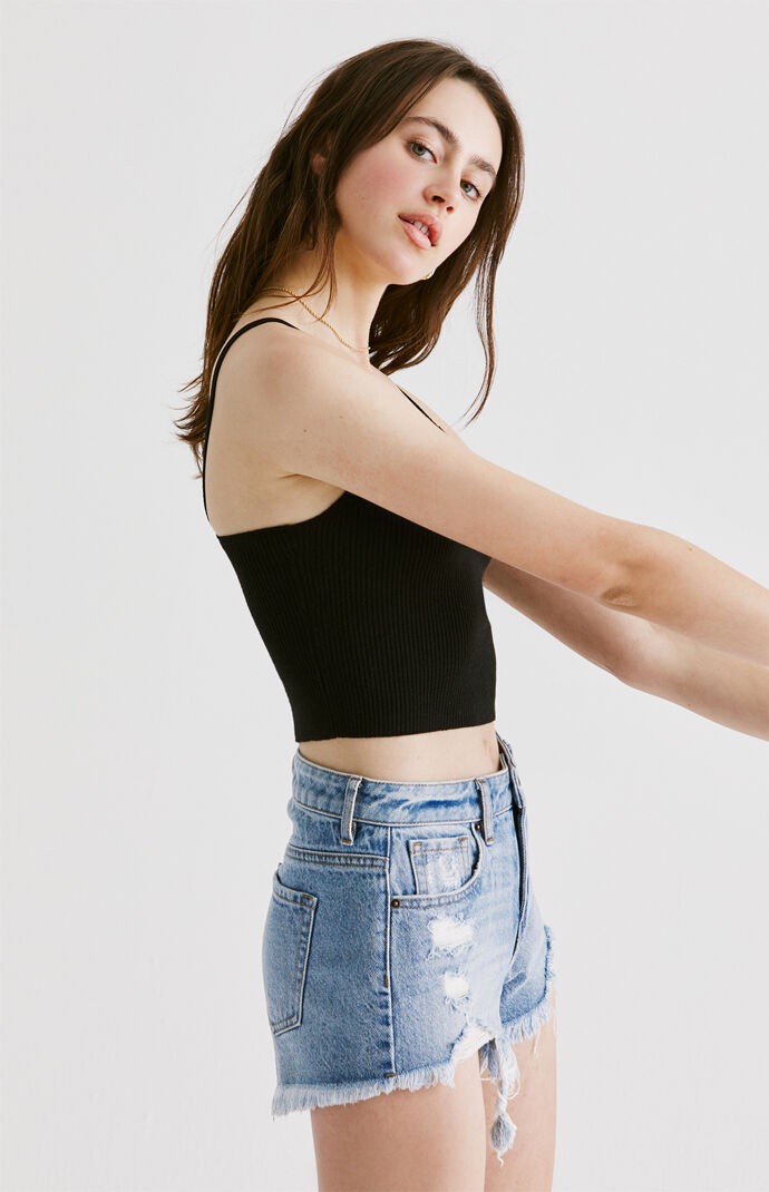 Ribbed Scoop Cami Top