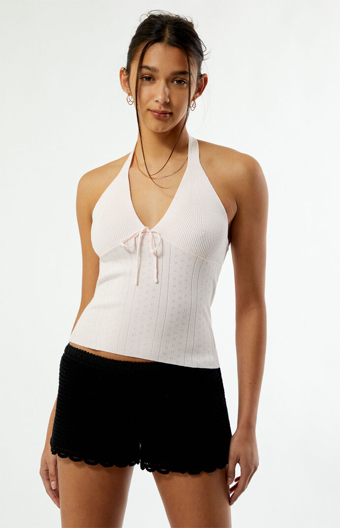 Your Favorite Femme Sweater Halter Top