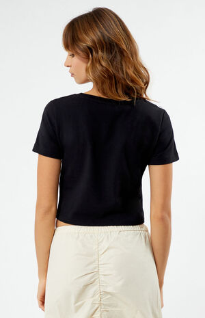 Black & White 3-Striped Baby T-Shirt image number 4