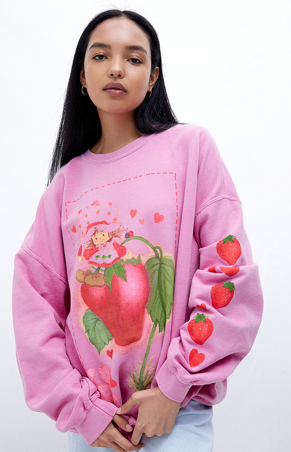 Strawberry Shortcake Love & Berries Oversized Sweatshirt PacSun