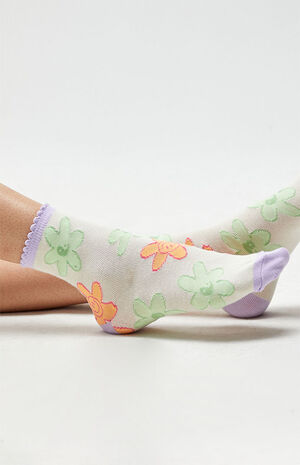 Happy Flower Blooming Socks image number 2