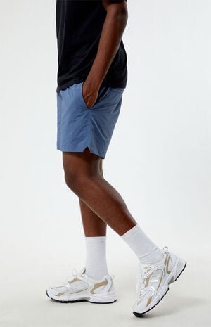 Blue Nylon Shorts image number 3