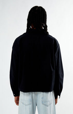 Mustang Button Down Long Sleeve Cropped Shirt image number 4