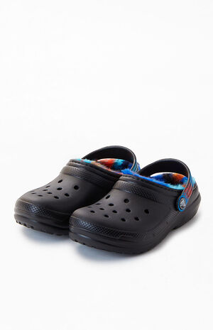 Kids Classic Fur Lined Spray Dye Clogs image number 2