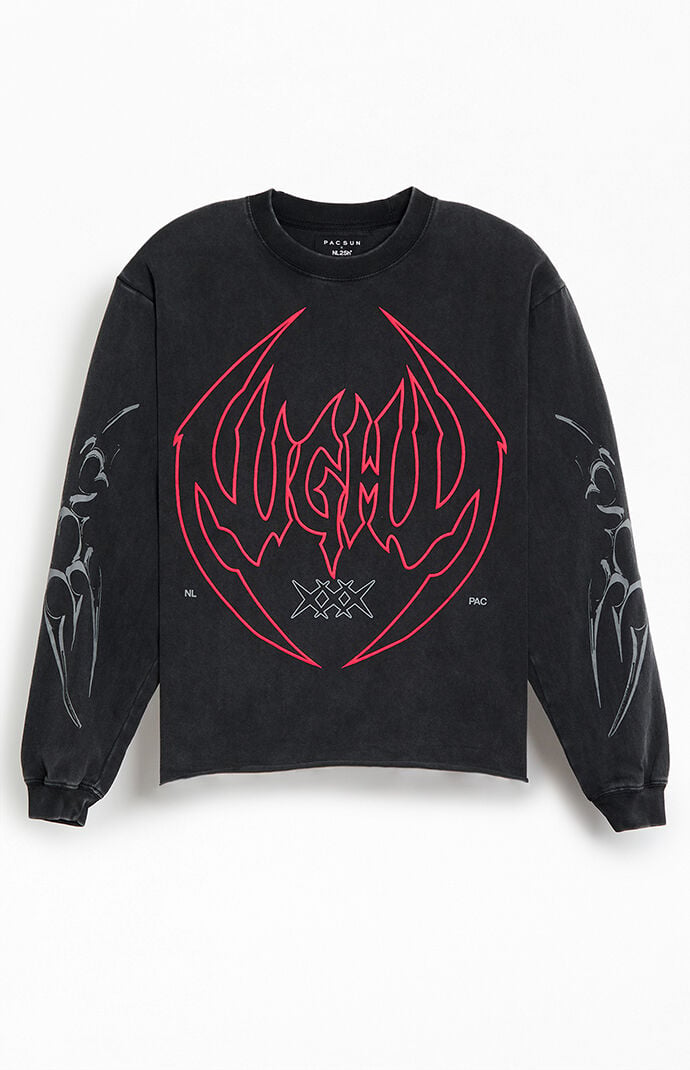 Nightlab Made In The Night Cropped Long Sleeve T-Shirt