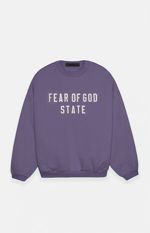Lavender Heavy Fleece Crew Neck Sweatshirt image number 1