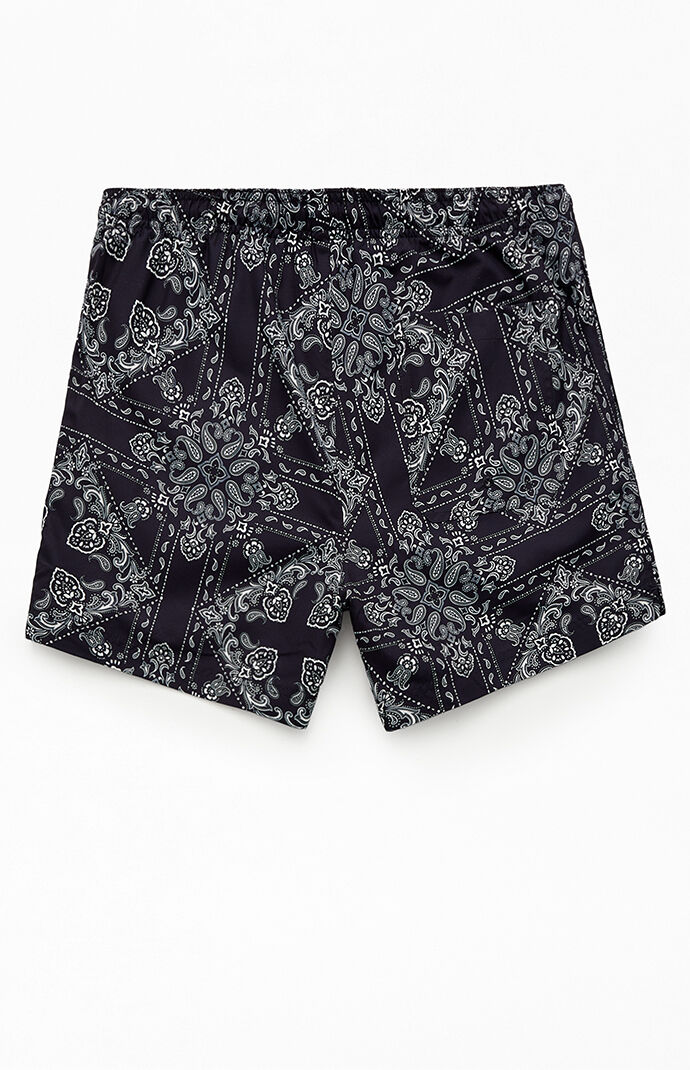 PacSun Black Syndicate AOP 4.5 Swim Trunks PacSun